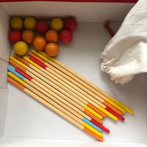 NEW wooden balls & sticks game Jax